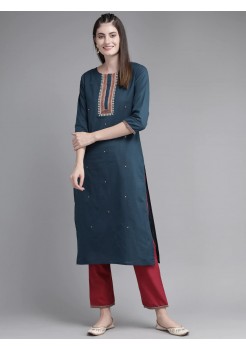 Navy Blue Pant Suit Readymade